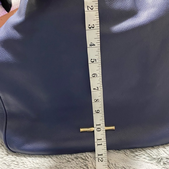 Elaine Turner Leather Hobo Shoulder Tote Bag - Picture 3 of 13